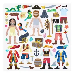 Aktivitetsbog Med Klistermaerker - Pirater