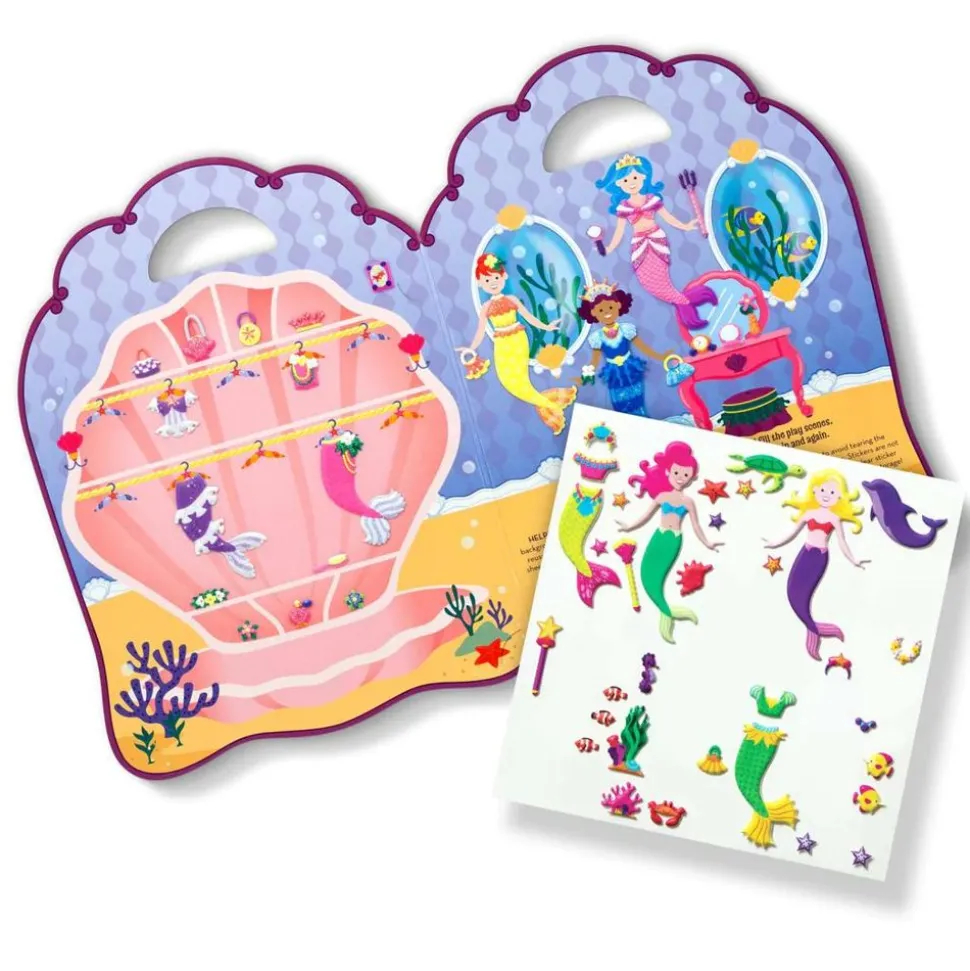 Aktivitetsbog Med Klistermaerker - Havfruer