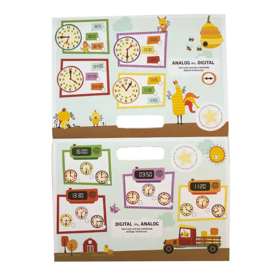 Aktivitetshaefte - Lær Klokken Med Bondegardsdyr