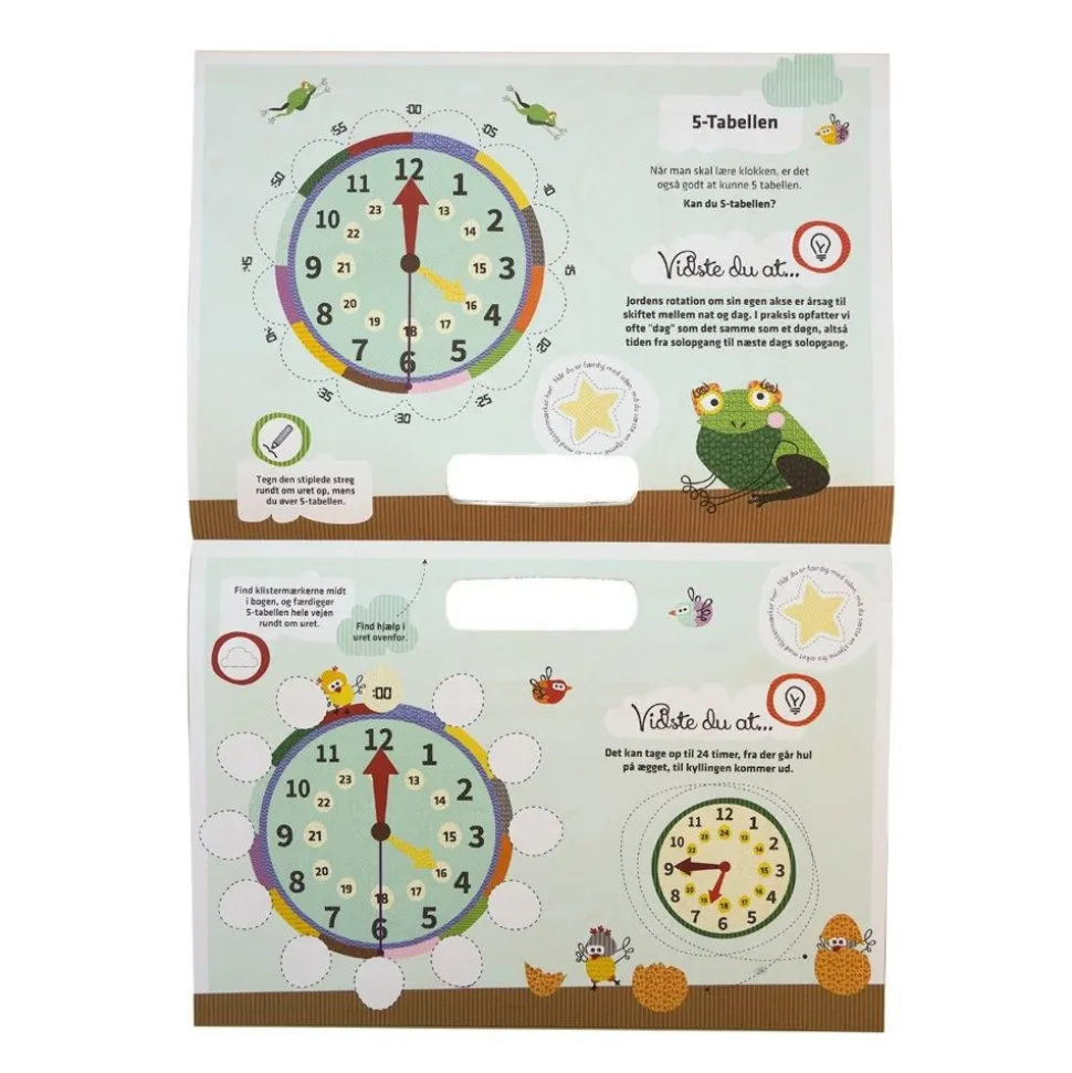 Aktivitetshaefte - Lær Klokken Med Bondegardsdyr