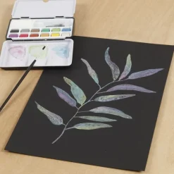 Akvarelpapir A4 / 300 Gr. - Sort, 10 Ark