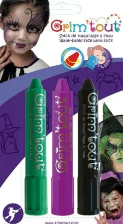 Ansigtsfarve - Farvestifter 3 Stk.