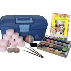 Ansigtsfarve - Kuffert M. 24 Farver Og Tilbehør