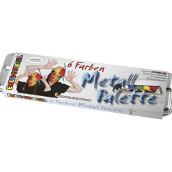 Ansigtsfarve - Palette M. 6 Farver, Basis