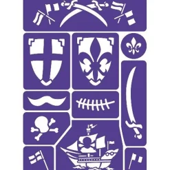 Ansigtsfarve - Skabelon Til Ridder Og Pirater