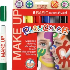 Ansigtsfarve - Tegnestifter Basisfarver, 6 Stk