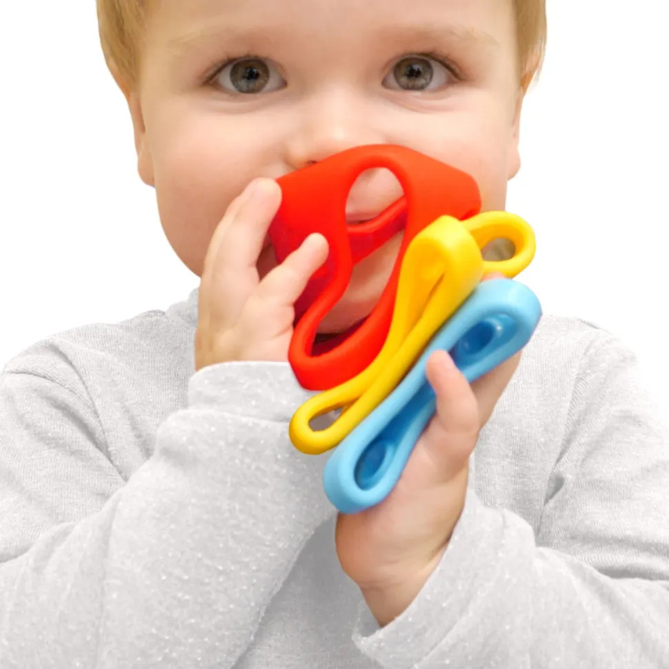 Babybold I Silikone - Basisfarver, 3 Stk.