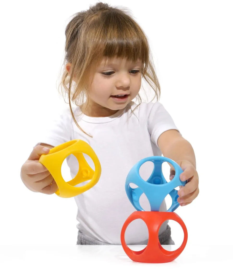 Babybold I Silikone - Basisfarver, 3 Stk.