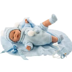 Babydukke - Lyseblat Toj, 38 Cm