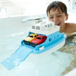 Badeleg - Faerge Med 2 Biler, Stor