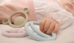 Bideringe I Silikone - Pastelfarver, 3 Stk.