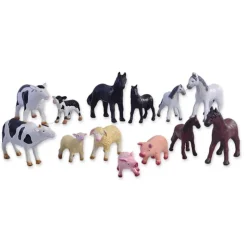 Bondegardsdyr - Saet Med 13 Dyr