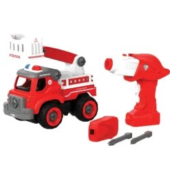 Byg Selv Bil M. Fjernbetjening - Brandbil, Lille