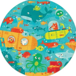 Cirkelpuslespil M. 28 Brikker - Under Havet