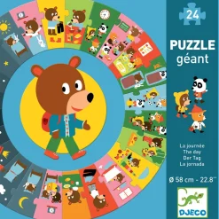 Cirkelpuslespil Med 24 Brikker - Bjorns Dag