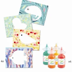 Collage Med Fingermaling (Fra 18 Mdr.) - Dyr