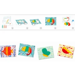 Collage Med Fingermaling (Fra 18 Mdr.) - Dyr