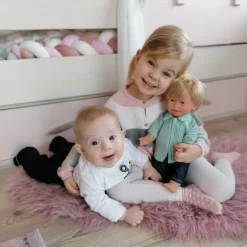 Dukke M. Downs Syndrom - Dreng, Brunt Har, 40 Cm