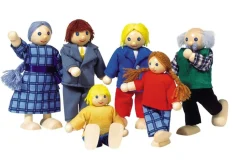 Dukkehus - Dukkefamilie, Inkl. Bedsteforaeldre