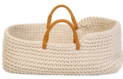 Dukkelift Strikket Kurv - Til Dukke 30 Cm