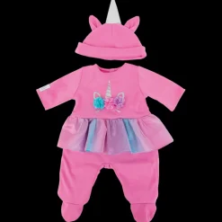 Dukketoj - Enhjorningedragt, 45 Cm.