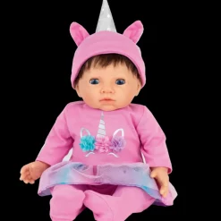 Dukketoj - Enhjorningedragt, 45 Cm.