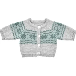 Dukketoj - Strikket Cardigan M. Monster Flere Str