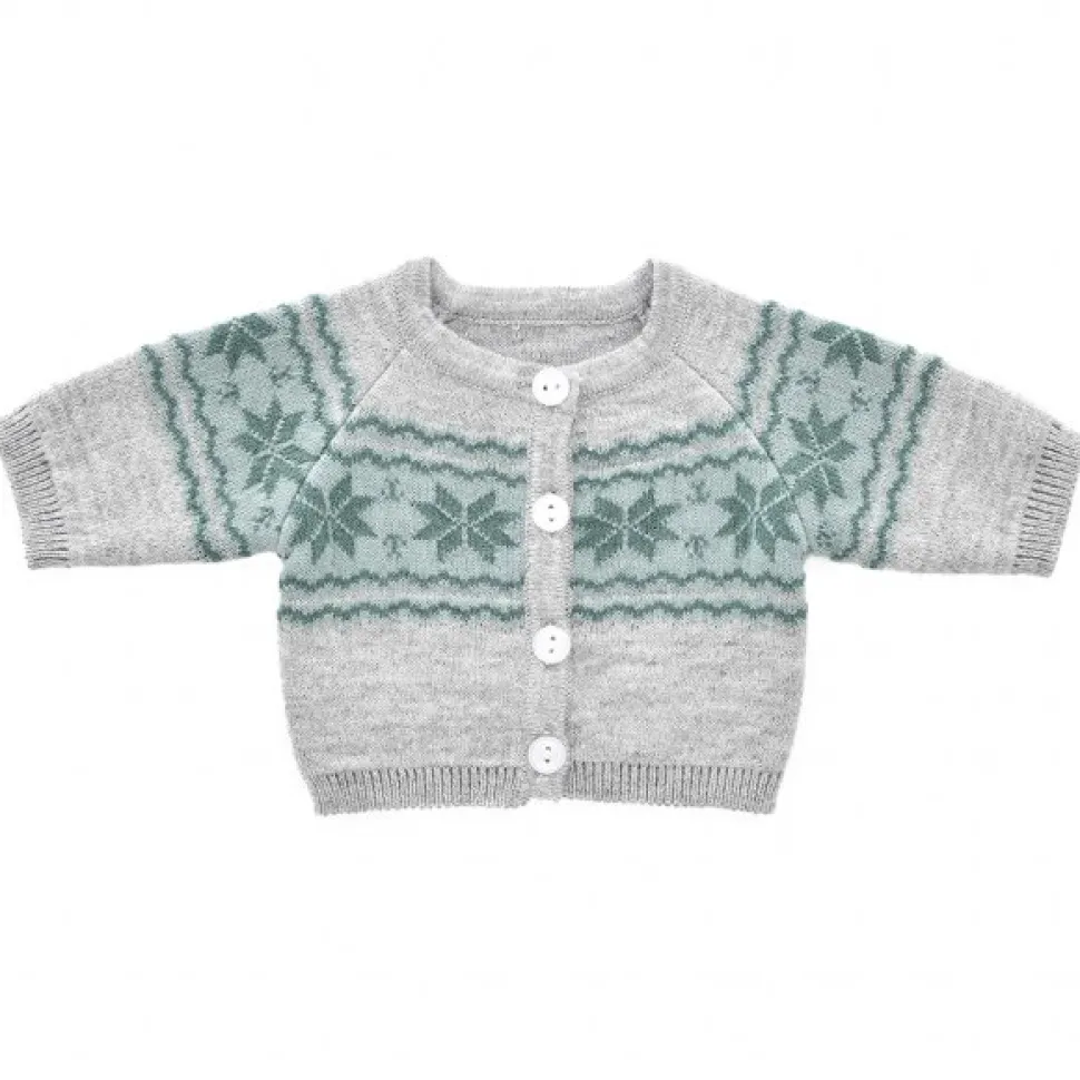 Dukketoj - Strikket Cardigan M. Monster Flere Str