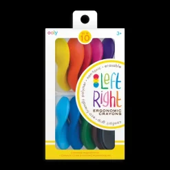 Farvekridt - Ergonomiske, 10 Stk