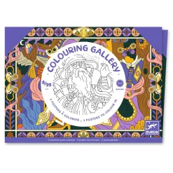 Farvelaegningsplakater - Helte, 3 Stk