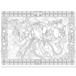 Farvelaegningsplakater - Helte, 3 Stk