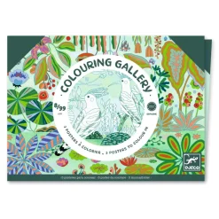 Farvelaegningsplakater - Jungle, 3 Stk