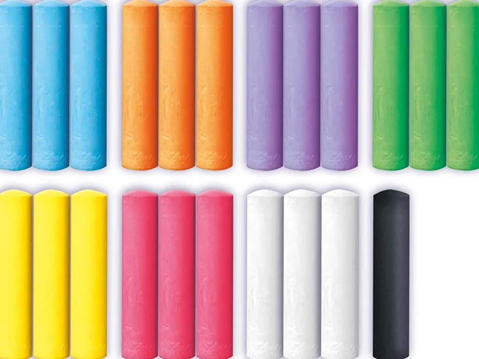 Gadekridt I Spand, 22 Stk