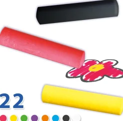 Gadekridt I Spand, 22 Stk