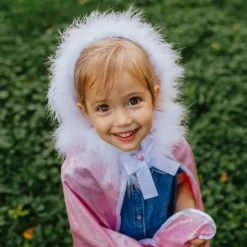 Glitterkappe Med Pelskant, Str. 4-7 Ar