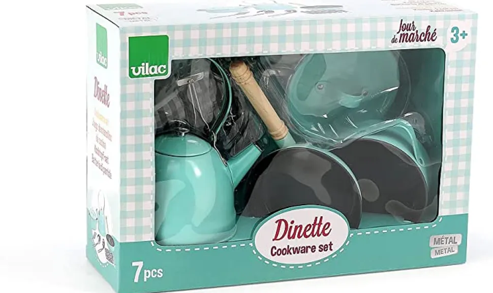 Grydesaet I Metal - Retro, 7 Dele