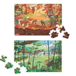 Gulvpuslespil, Tosidet M. 48 Brikker - Natur