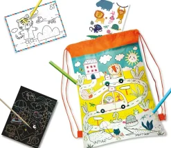 Gymnastikpose Med Ferie- Og Rejseaktiviteter