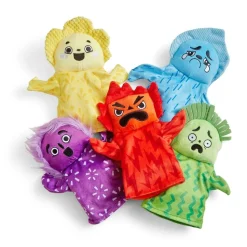 Hånddukker - Familien Folelser, 5 Stk