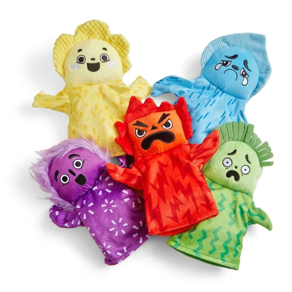 Hånddukker - Familien Folelser, 5 Stk