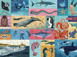 2-I-1 Puslespil M. 500 Brikker - Havets Kaemper