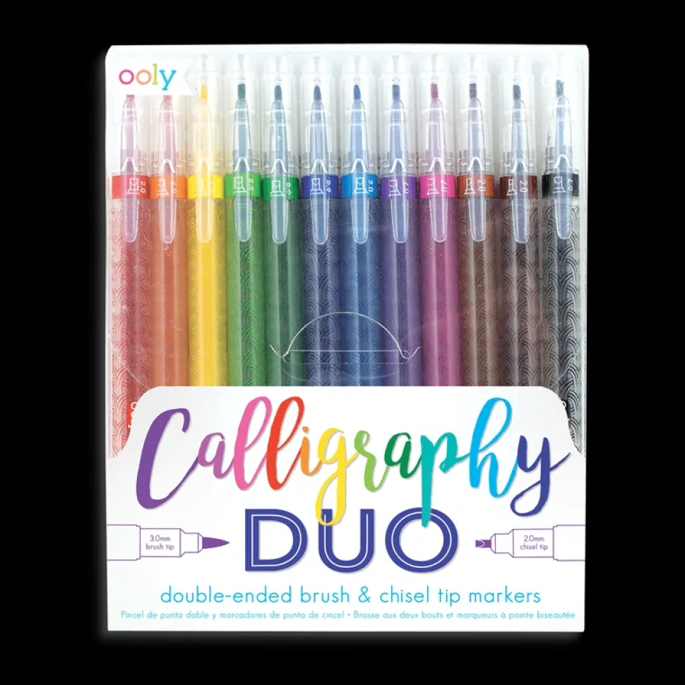 Kalligrafi Tusser - Duo, 12 Stk