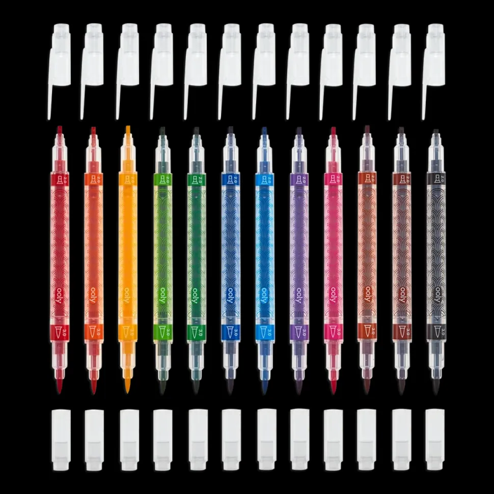 Kalligrafi Tusser - Duo, 12 Stk