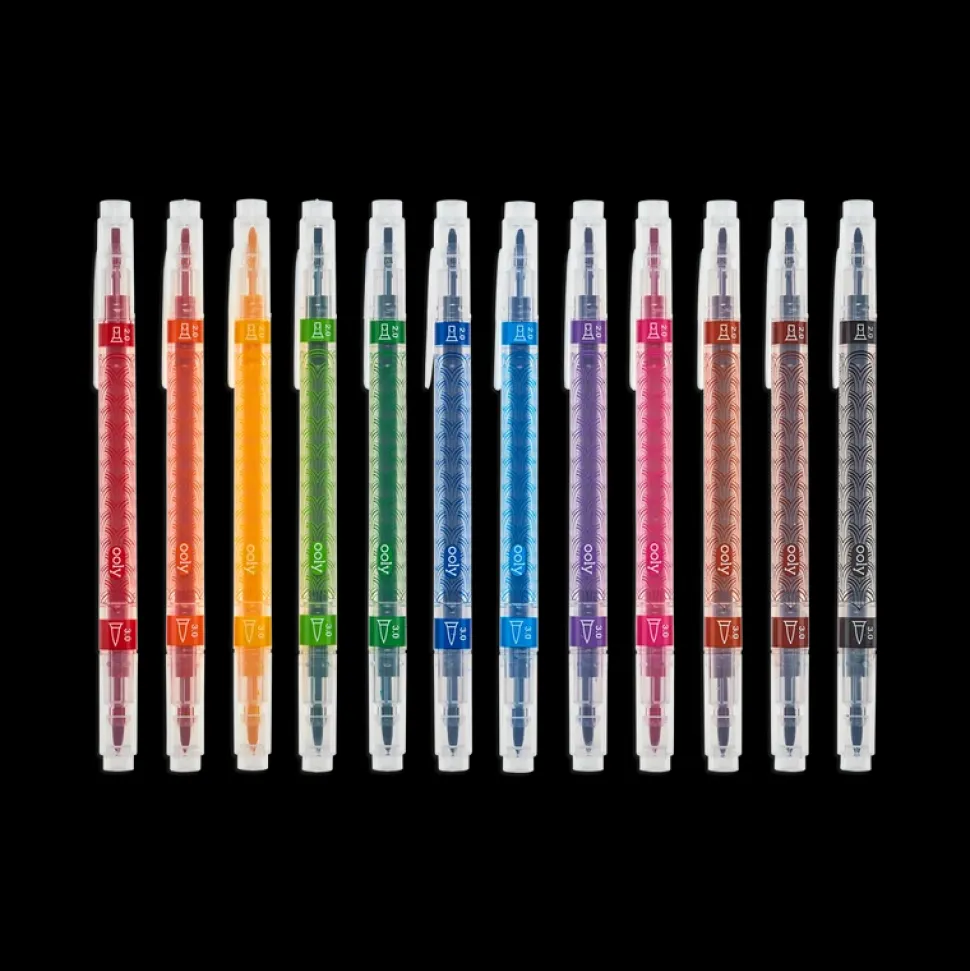 Kalligrafi Tusser - Duo, 12 Stk