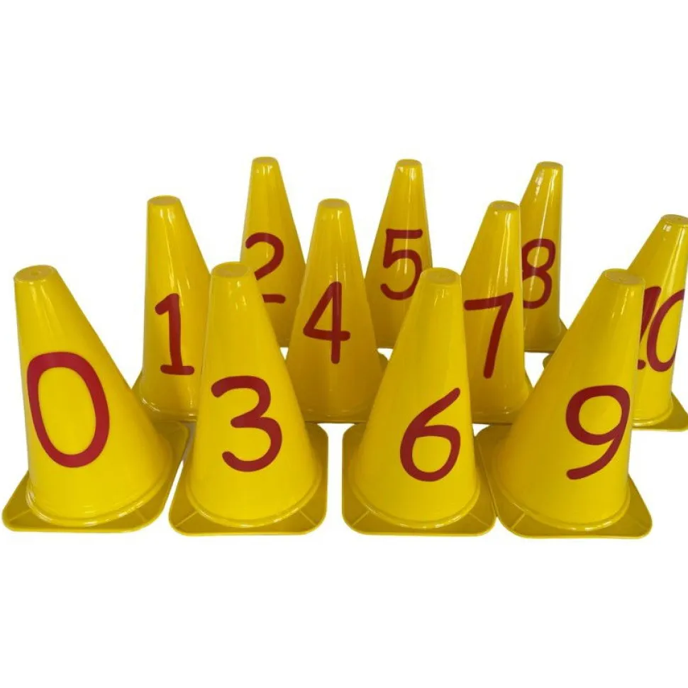 Kegler Med Tal - 11 Stk