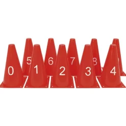 Kegler Med Tal, 10 Stk