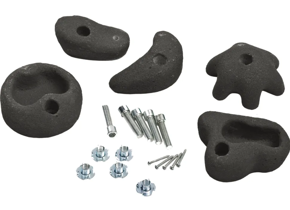 Klatregreb Antracit - Medium (Inkl. Skruer), 5 Stk