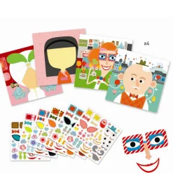 Klistermaerkeleg - Ansigter