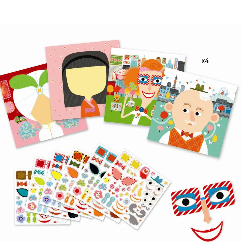 Klistermaerkeleg - Ansigter