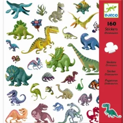Klistermaerker - Dinosaurer, 160 Stk.